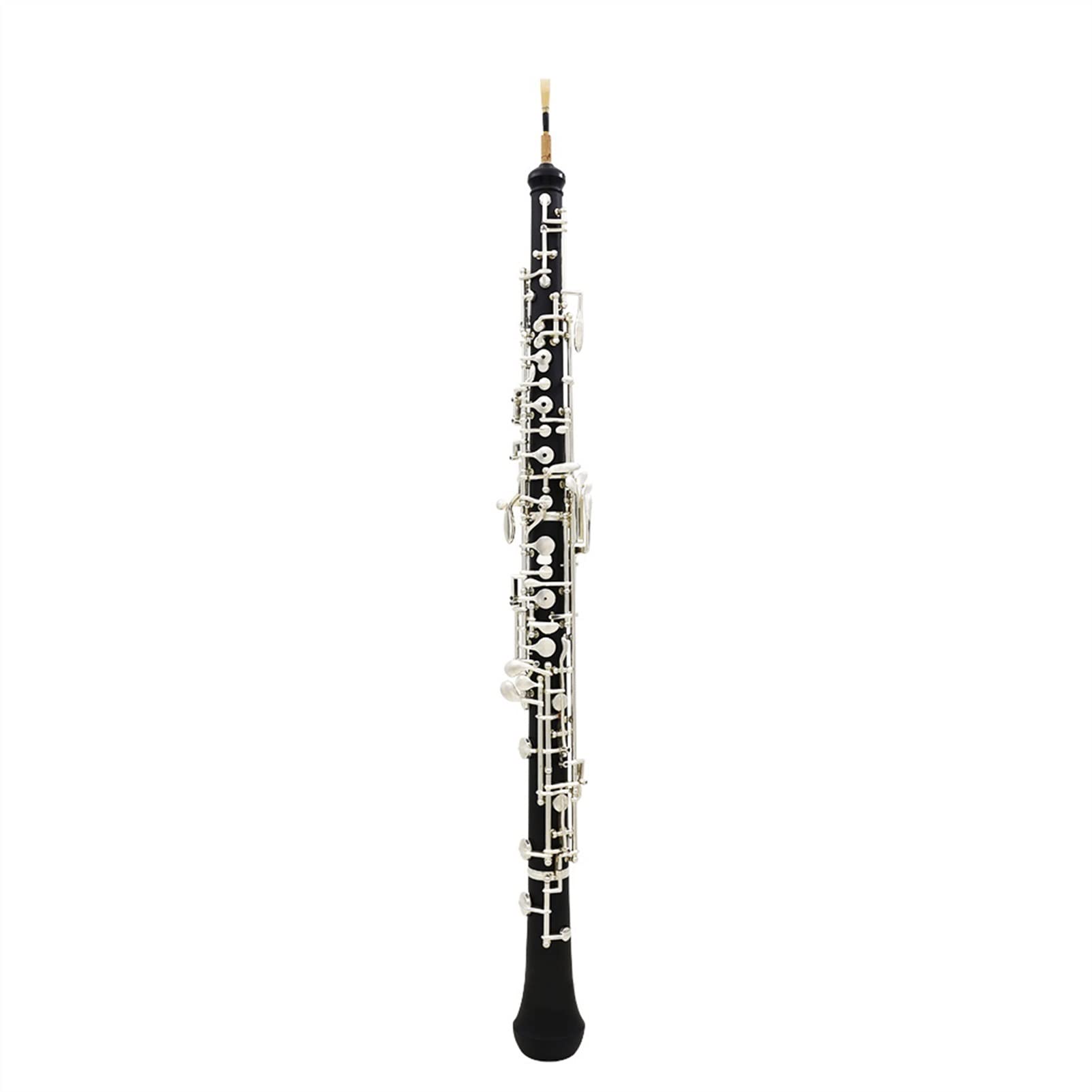 Strumento Oboe Strumento A Fiato A Chiave in Argento con Chiave Oboe Professionale in Bachelite Stile Semi-Automatico per Oboe Professionale Principiante di Oboe