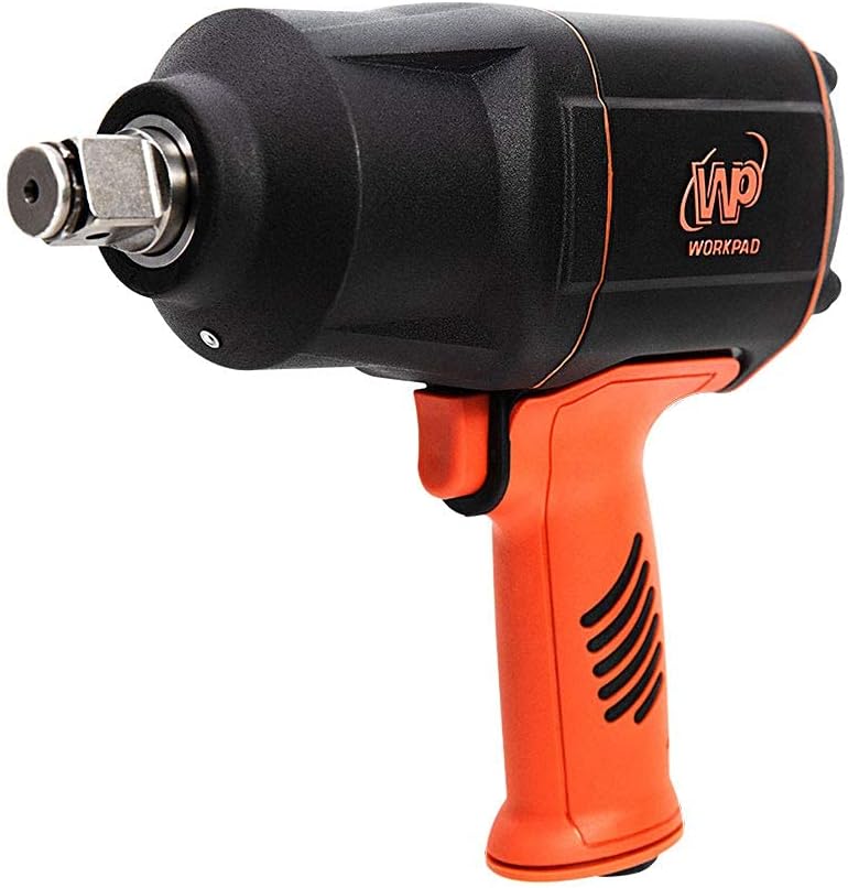 Flash Deals - 80% OFF WORKPAD 3/4-Inch Composite Air Impact Wrench with Twin Hammers, Pneumatic Tools