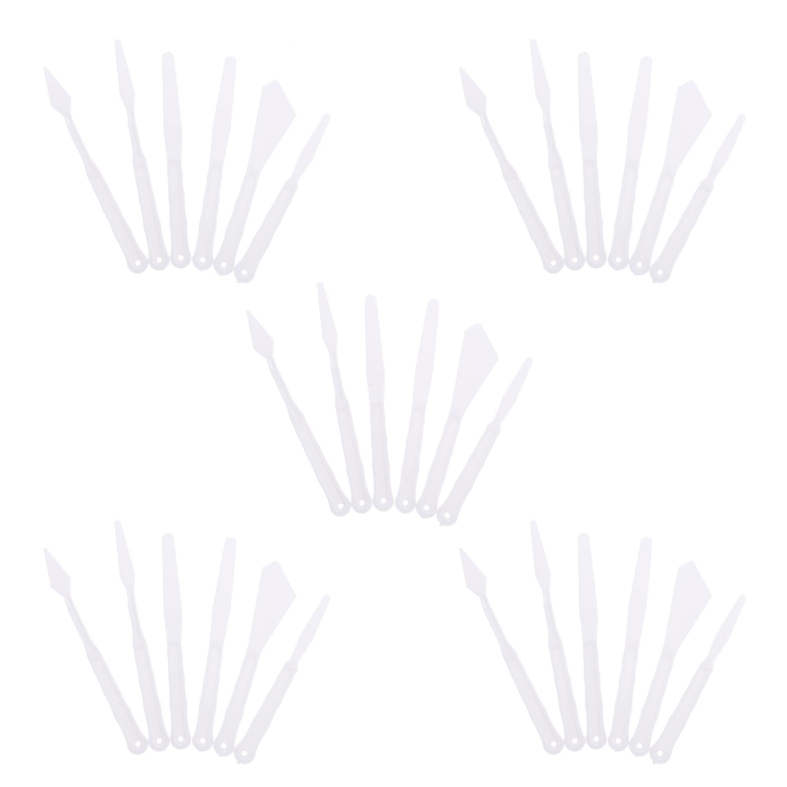 Ciieeo Professional Paint Scrapers 30pcs Palette Knife Set Spatula for Painting Mixing Tools for Art Supplies Fabric Painting