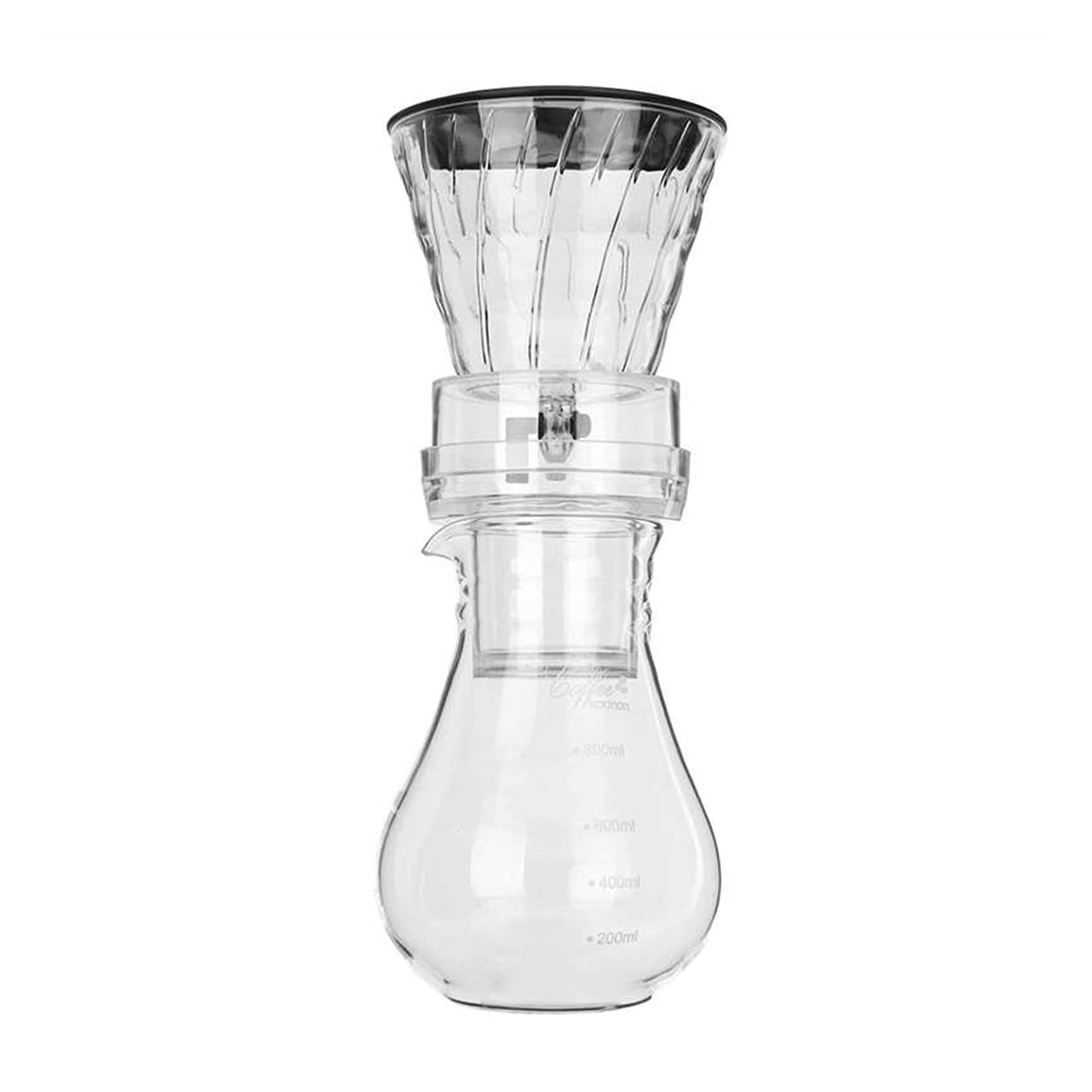Bollitore per Caffè Caffettiera Vetro Acqua Fredda e Ghiacciata Macchina for caffè americano Pentola for caffè Macchina for il caffè Bollitore for caffè Perfetto for gli amanti del caffè 800 ml Caffet