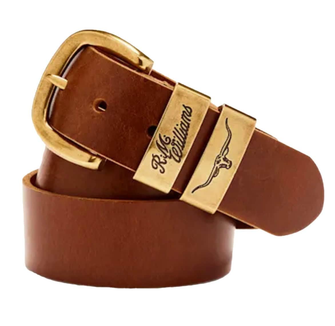 Rm Williams Men's Caramel R. M. Williams Drover Belt (38)