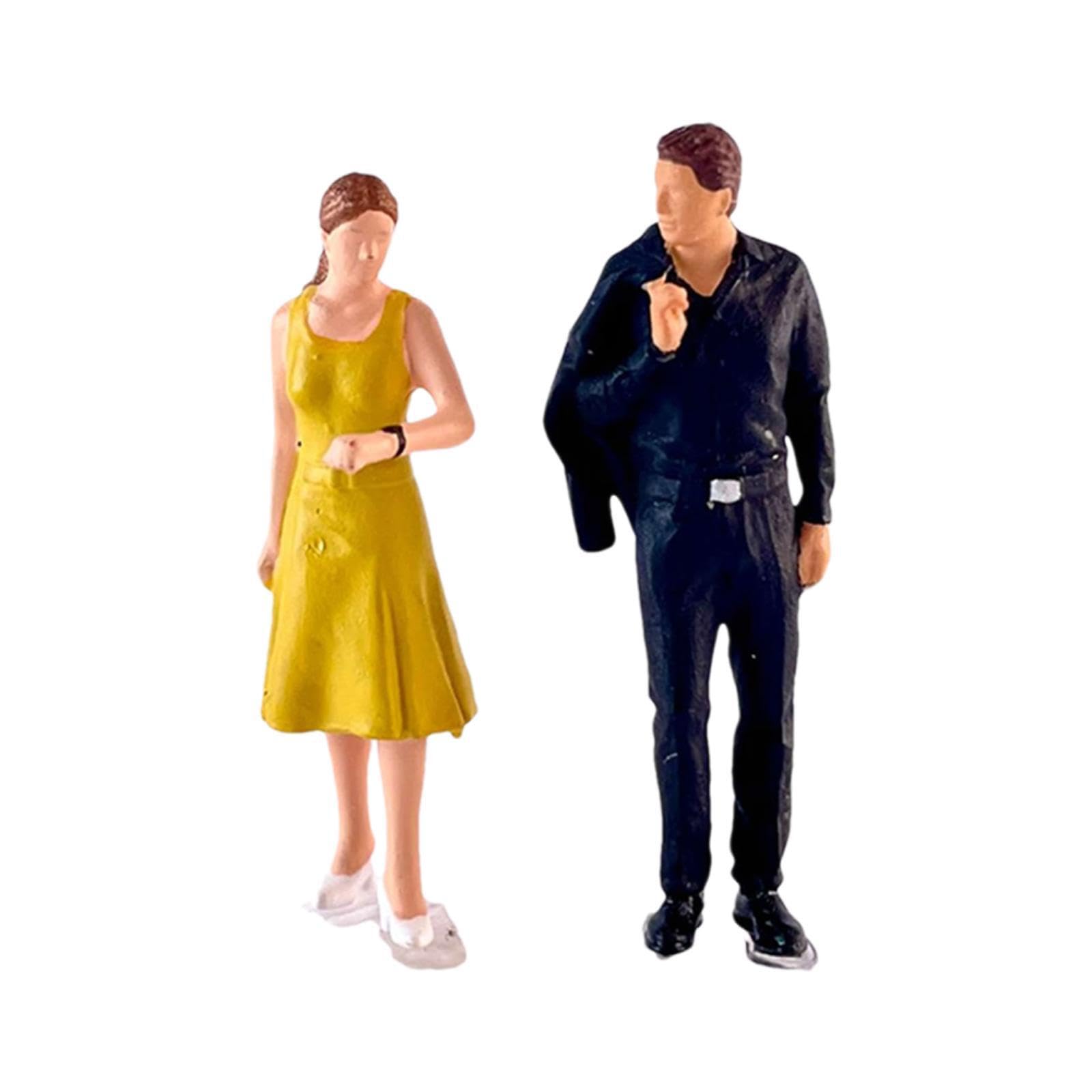AUYXSSZ Figures Collectible 1/64 Scale Diorama Model Making Statement in Miniature Scene and Can DIY to Different Scenes At Will. Miniature Play Figure Model