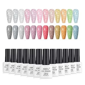 AIMEILI Gel Nagellak Set Soak Off UV LED Gel Polish Van 12 X 8 ml – Gift Kit 7