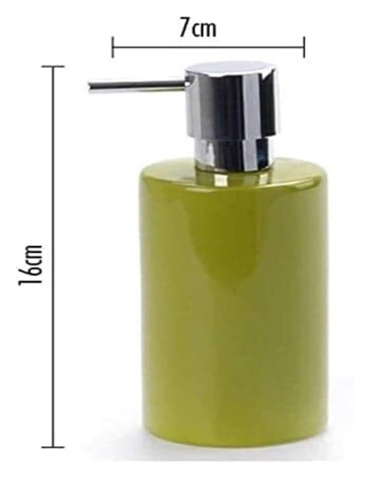 Dispensador de jabón cerámico para encimera de baño, Recargable, para loción, champú, Gel de Ducha y desinfectante de Manos (Rojo).