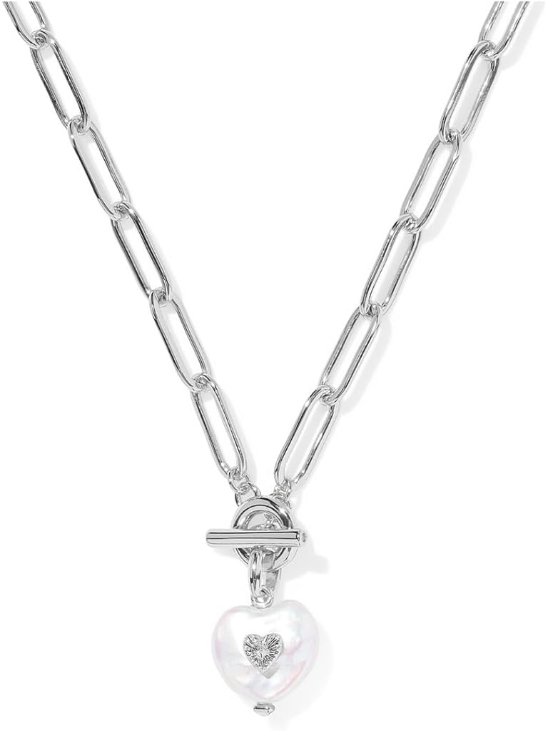 Silver Kendra Scott Sasha Heart Short Pendant Necklace