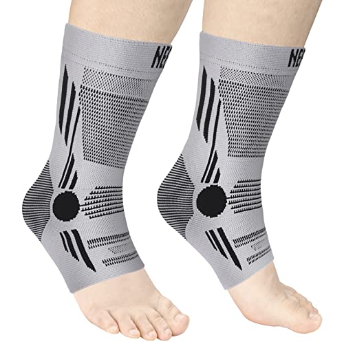 Image of NEENCA Foot & Ankle Brace Socks for Sprained-Ankle Compression Sleeves Set