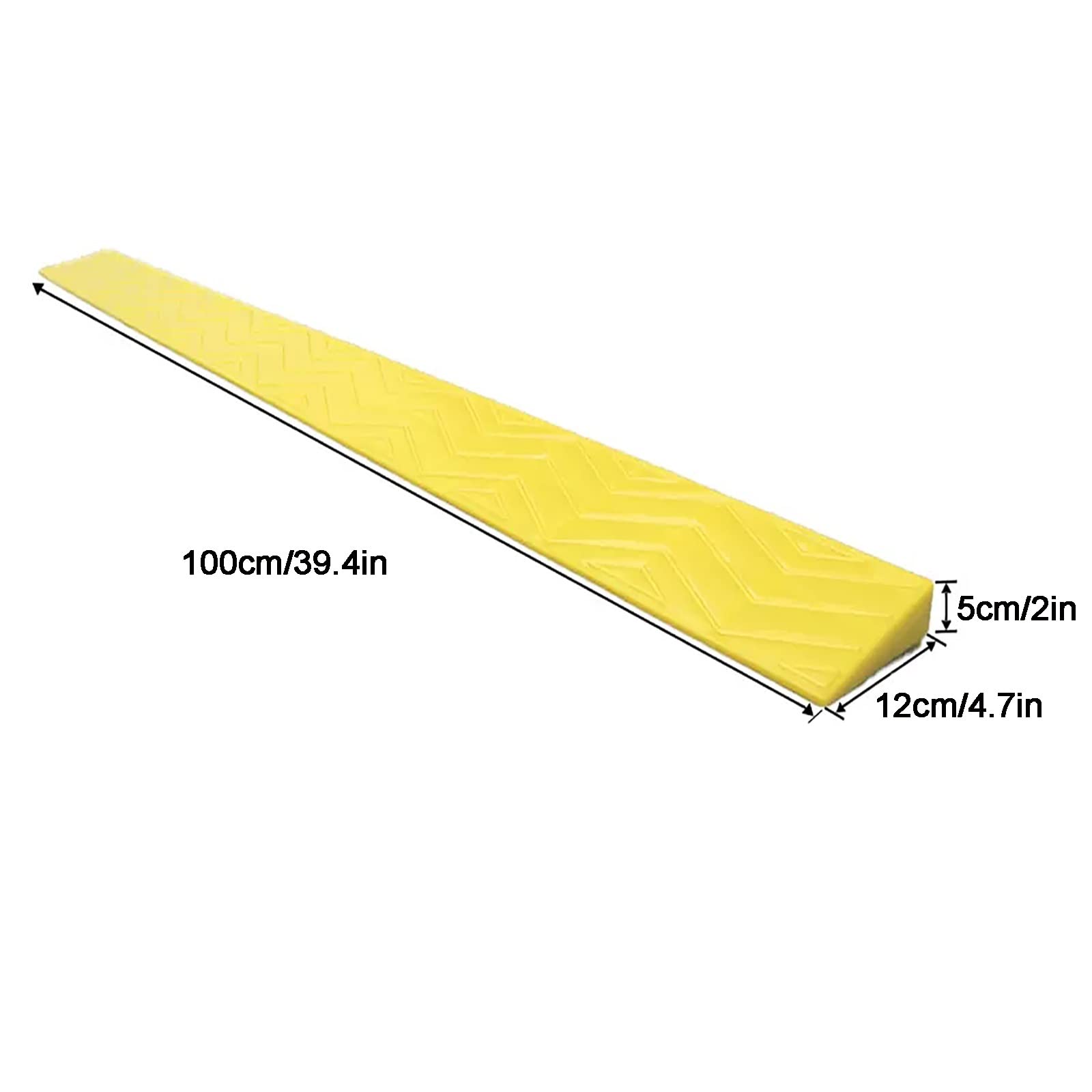 Plastikowa wewnętrzna rampa krawężnikowa do wózka inwalidzkiego, przenośna rampa progowa drzwi z łatwym dostępem, wysokość, 5 cm, szara