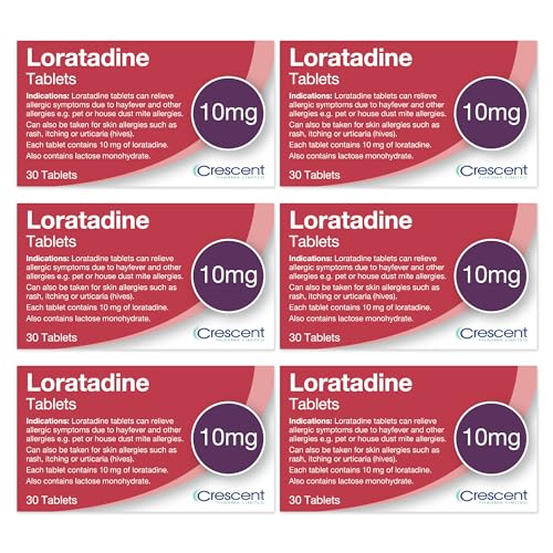 Loratadine 10mg Tablets - 6 Month Supply - Hayfever & Allergy Relief - (30x6) GSL