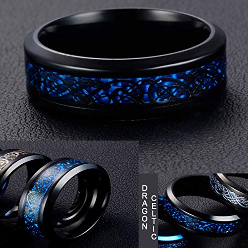 Stainless Steel Dragon Celtic Ring