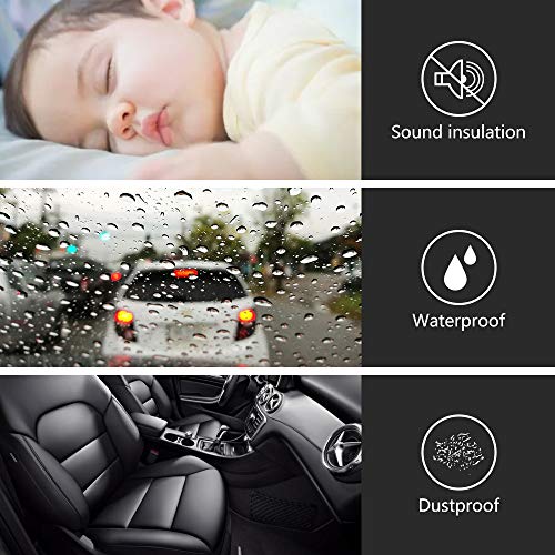 CloudBuyer Car Door Seal Strip with Top Bulb, PVC Plastic Trim with EPDM Rubber Seal, Easy to Install for Cars, Boats, RVs, Trucks, and Home Applications(20Ft)