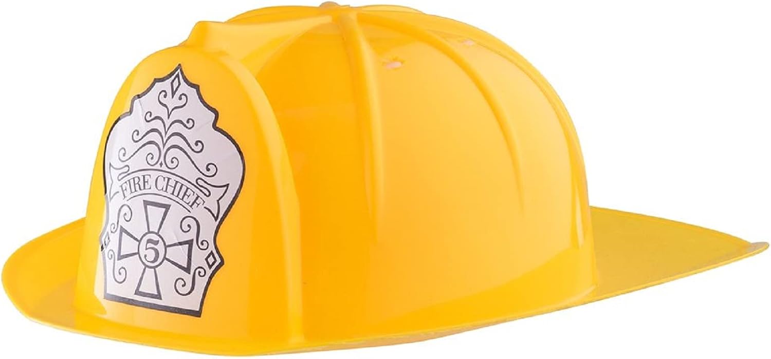 Dress-Up-America Firefighter Helmet - Fireman's Hat for Kids - Firefighter Costume Accessory - One Size Fits Most