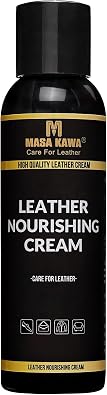 Masa Kawa Leather Care Conditioner Nourishing Cream Rejuvenator, 4.06oz | Leather Moisturizer Polish Softener Cleaner, Protection Balm for Leather Purses, Bags,Car Seats, Boots, Jacket, Furniture