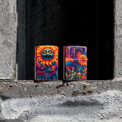 Encendedor Zippo personalizado con diseño de girasol miniatura 4