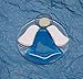 Turquoise Blue Angel Handmade Fused Glass SunCatcher Christmas Ornament