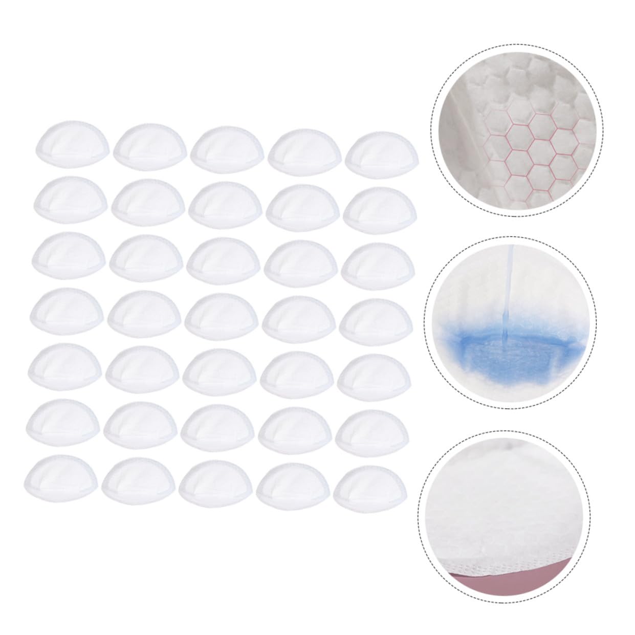 100pcs Breastfeeding Pads Ultra-Thin -Overflow Mat for Nursing Lightweight and Comfortable Prevents Leakage and Soak-Through Adhesive Design for Moms