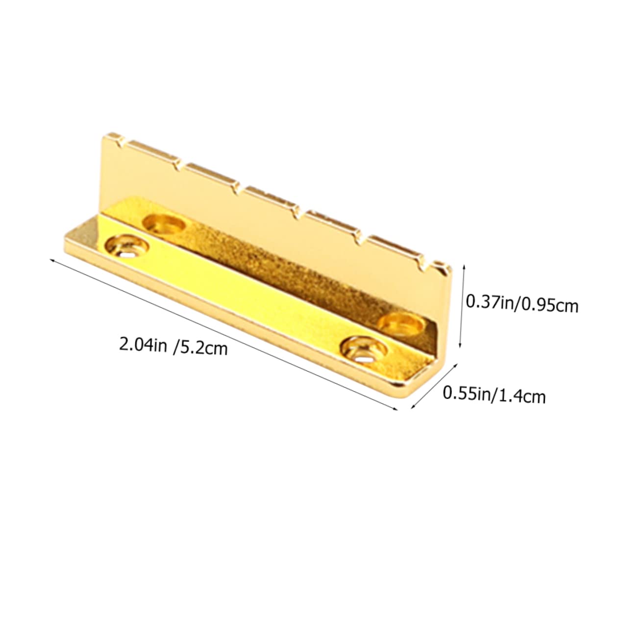 BESTonZON Guitar Accessory Electric Guitar Supplies l Shaped Nut Gl152 Guitar Bridge Saddles Pre-slotted Nut Performance