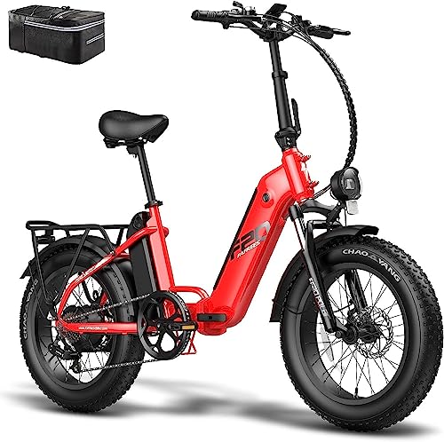 Fafrees Bicicleta Eléctrica, Bicicleta Eléctrica Plegable Ff20 Polar De 20 , Batería Extraíble De 48v 20,8 Ah, Fatbike 7 Vels, Ebike Para Adultos, Alcance De 150 Km Rojo Fafrees Bicicleta Eléctrica, Bicicleta Eléctrica Plegable Ff20 Polar De 20 , Batería Extraíble De 48v 20,8 Ah, Fatbike 7 Vels, Ebike Para Adultos, Alcance De 150 Km Rojo