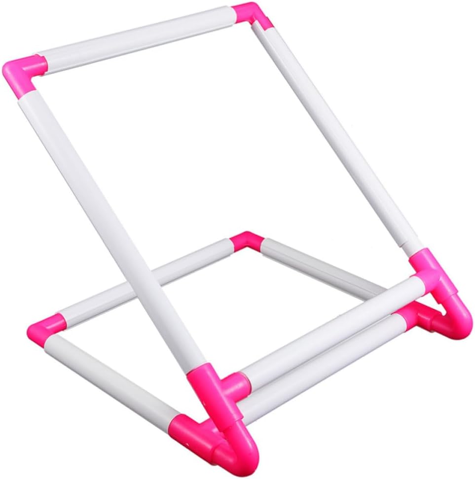 PVC Tabletop Embroidery Frame Stand for Cross Stitch, Large Size