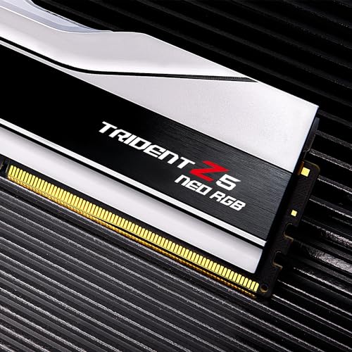 Image of G.SKILL Trident Z5 Neo RGB Series DDR5 RAM (AMD Expo) 64GB (2x32GB) 6000MT /s CL28-36-36-96 1.40V Desktop Computer Memory U-DIMM - Matte White (F5-6000J2836G32GX2-TZ5NRW)