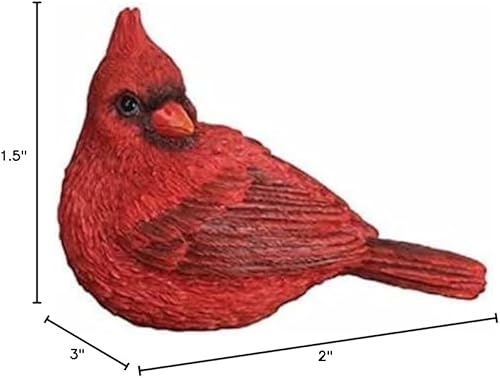 Miniatura 6 de Bridge Collection - Mini figuras cardenales Decoración cardenal roja Pájaro de temporada y decoración navideña para el hogar