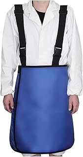 EPANO LXXW Delantal De Plomo Delantal de Plomo Protector contra Rayos X, faldón de Plomo for Cintura, Abdomen y piernas, for médicos y Enfermeras, Color Azul(0.35mmpb)