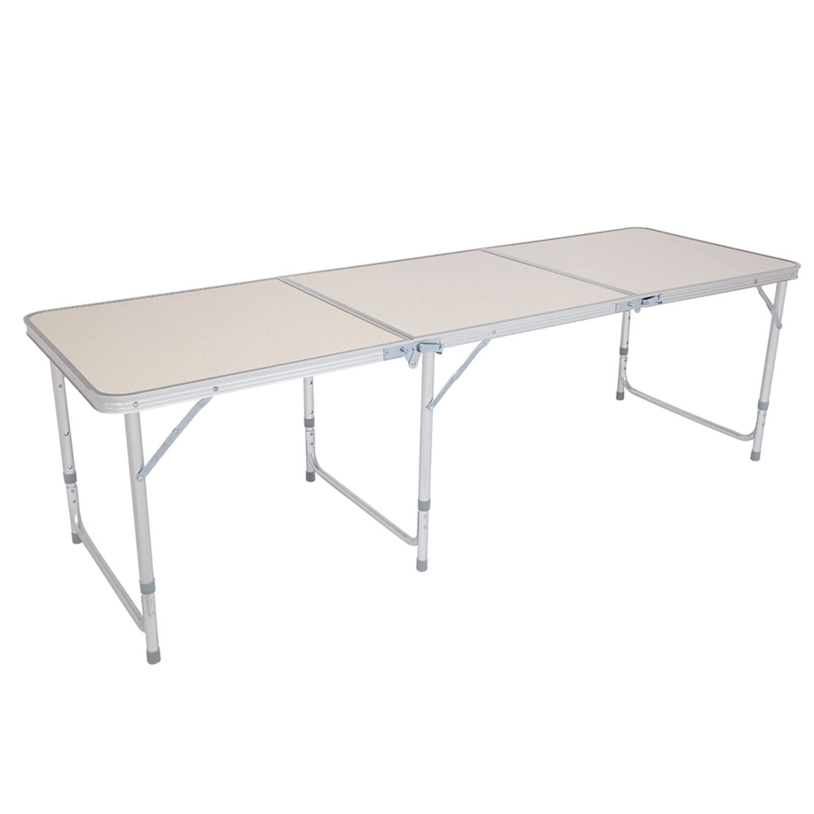 180 X 60 X 70cm Aluminum Alloy Folding Table for Home White (D