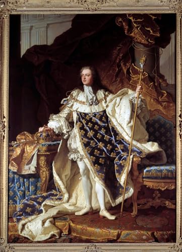 Peinture pour décoration salon Louis XV par Hyacinthe Rigaud : poster et affiche d'art 60x90cm