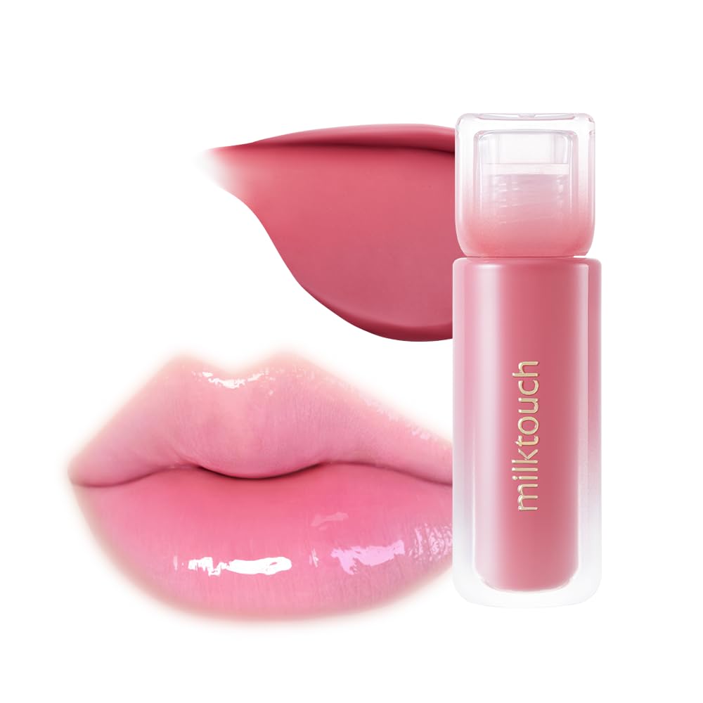 Amazon.com : MILKTOUCH Dew Stain Sheer Lip Gloss (02 Bubbly Pink