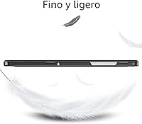 Vista 6 de MoKo Funda para Galaxy Tab A9+/A9 Plus de 11 pulgadas 2023, Funda Protectora Inteligente Delgada con Soporte y Carcasa Trasera Translúcida de PC