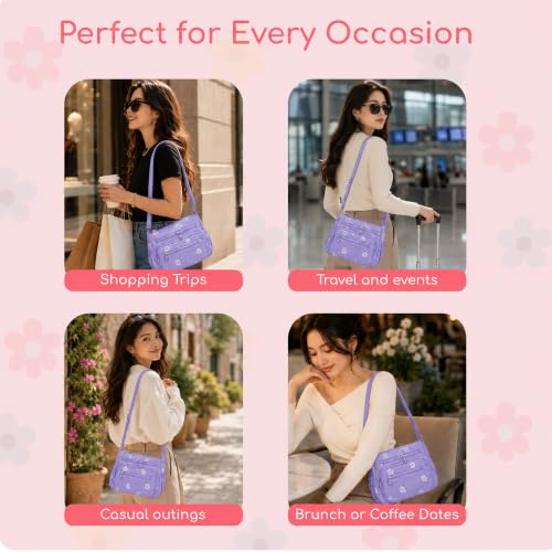 Image of MOCA Womens Nylon Crossbody Sling Bag for Women - Lightweight, Durable, Stylish Shoulder Bag for Teens, Women Office, Travel & Everyday Use