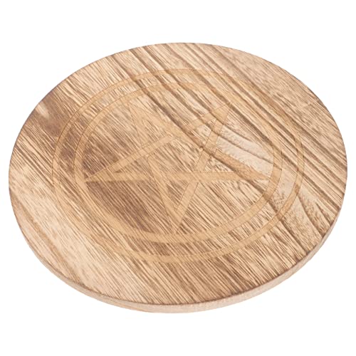 Wakauto Wooden Pentacle Altar Tray Decorative Five Pointed for Religious Offerings and Home Rituals Lightweight Handcrafted Wood Serving Tray for Witchcraft and Meditation Use Wakauto Wooden Pentacle Altar Tray Decorative Five Pointed for Religious Offerings and Home Rituals Lightweight Handcrafted Wood Serving Tray for Witchcraft and Meditation Use