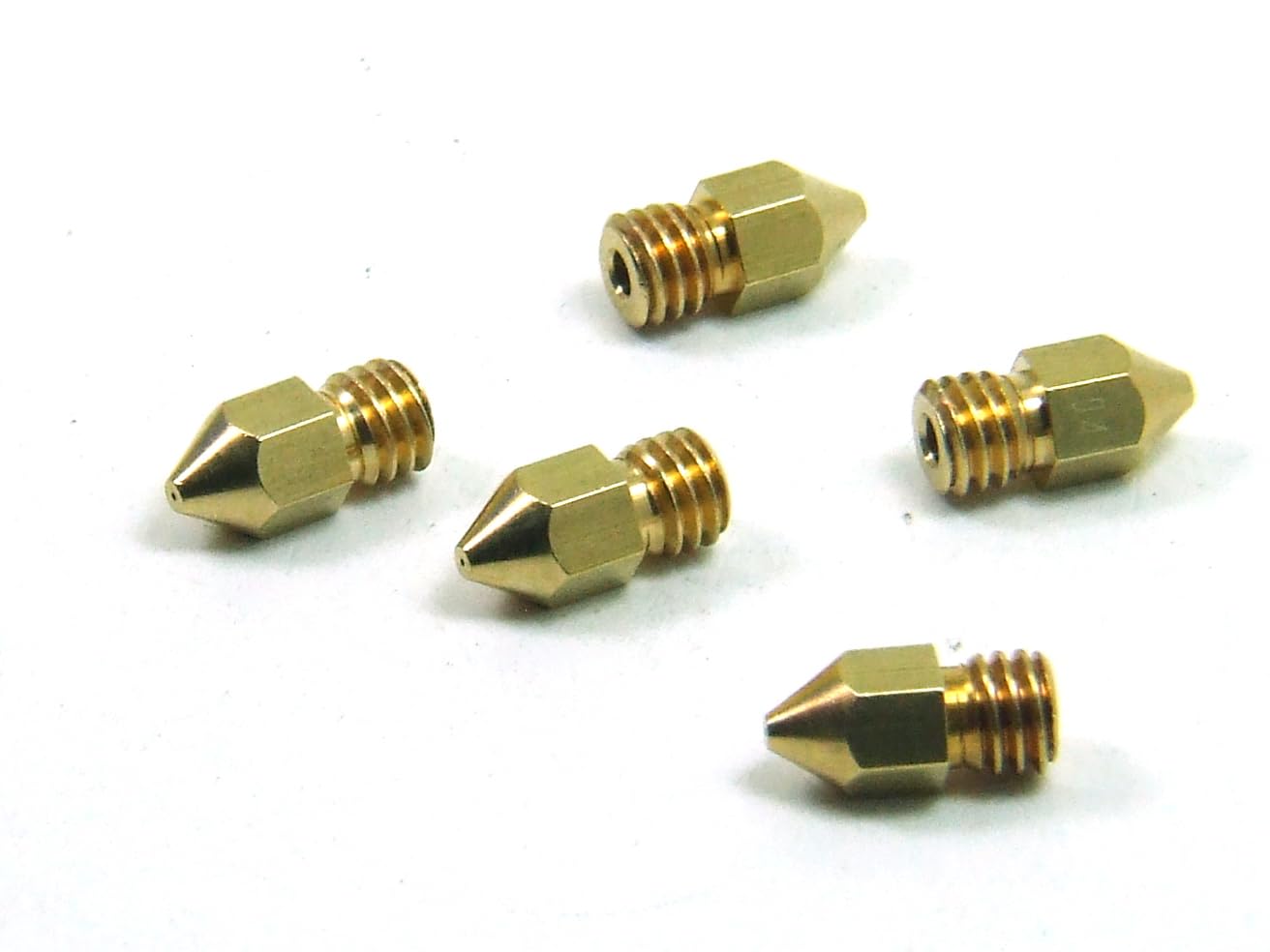 5 pcs. x Nozzle 3D Printer 0.6mm MK8 1.75mm Brass #A4902