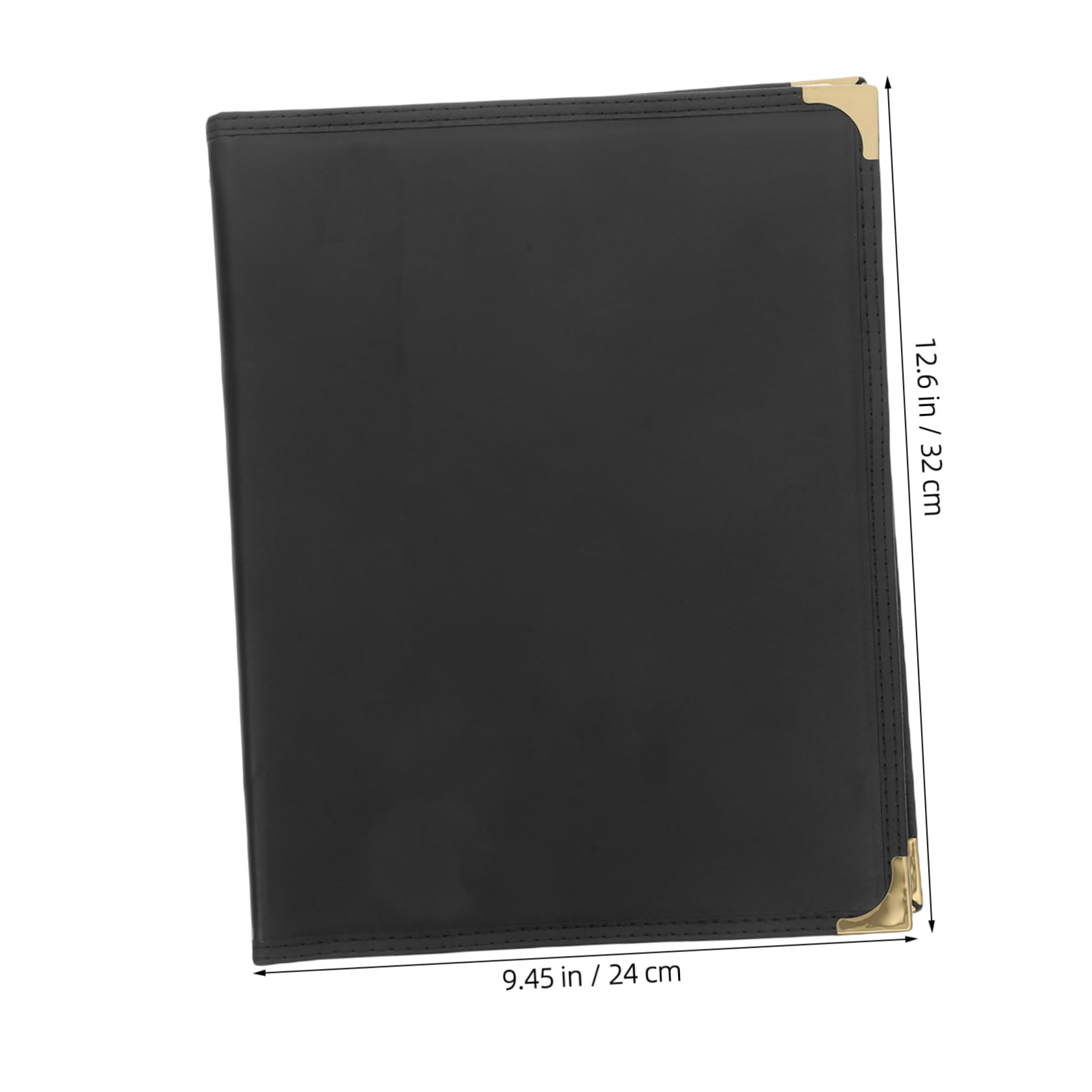 FUNOMOCYA Faux Leather Menu Book Holder 3 Restaurant Menu Covers Easy Access Recipe Book for Servers