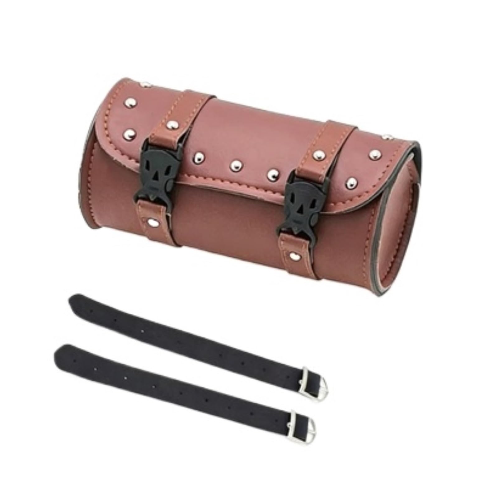 Compatibile Con Suzuki 1set Borsa Per Attrezzi Per Moto Custodia Per Viaggio In Finta PU Borse Laterali Impermeabile Accessori Parti Stoccaggio Sacche Moto(Brown)