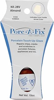 Porc-a-fix Touch Up Repair Glaze to Match Kohler, Almond VOC Compliant (KK-28V)