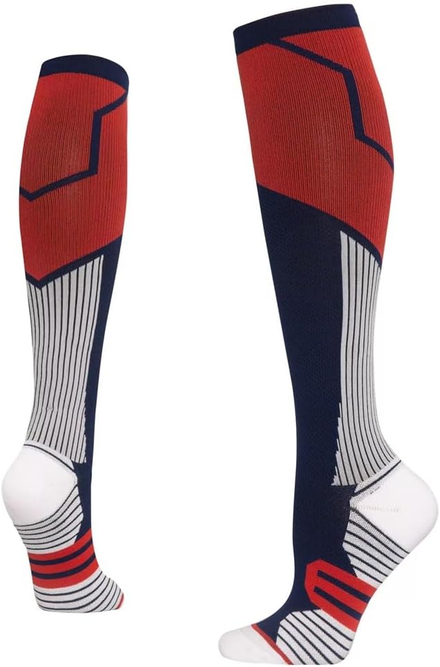 Pressure Running Skipping Rope Fitness Elastic Sports Socks Women's mid-length High-tube calf Compression