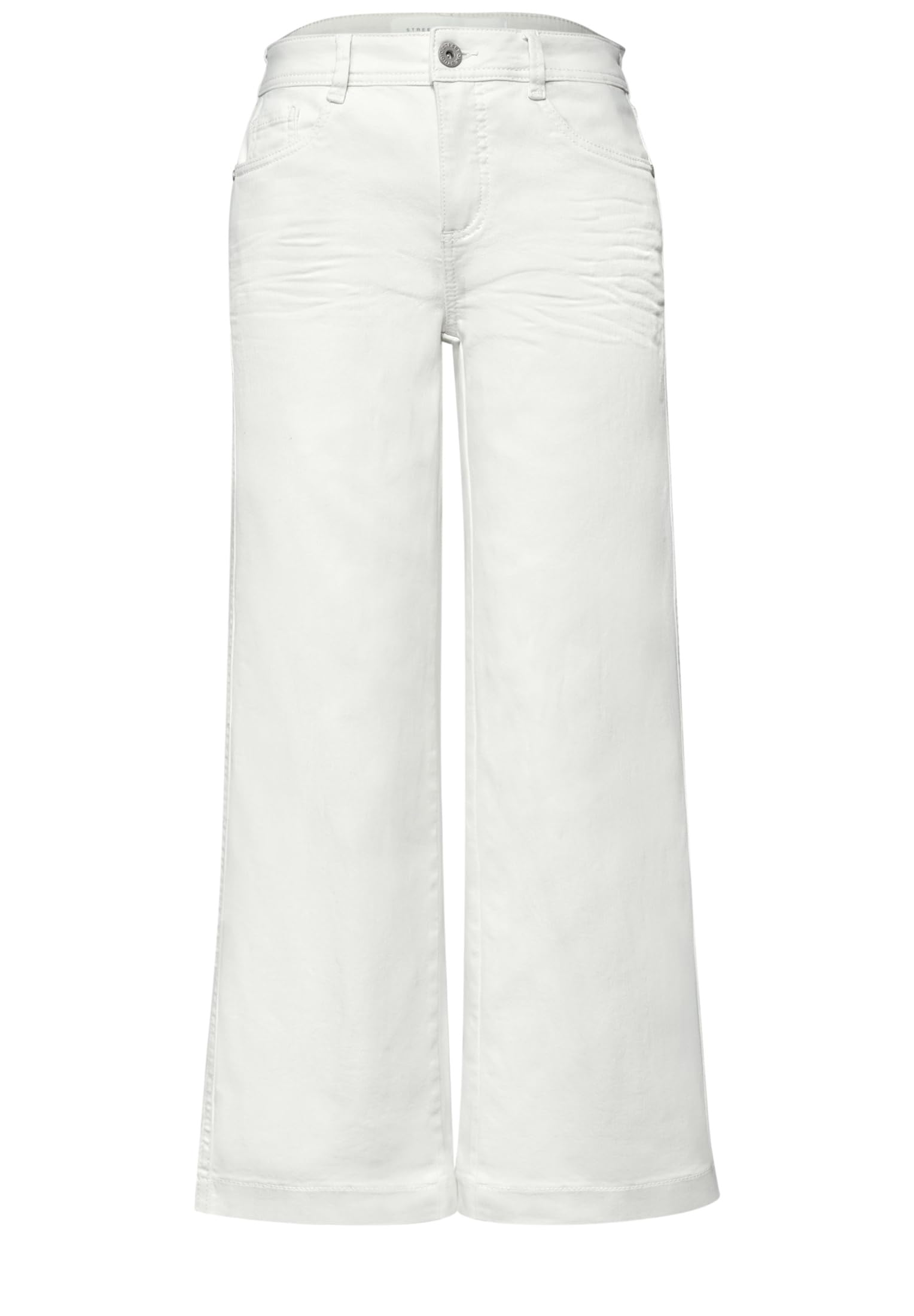 Street One Studio Damen Mid Waist Wide Leg Hose im Casual Fit 3818889