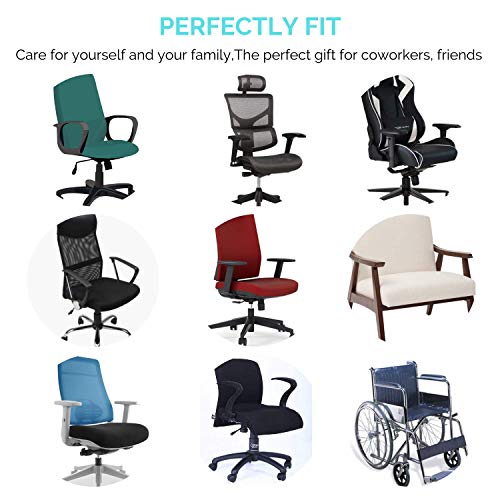 EcoLifeDay Chair armrest Cushions Elbow Pillow Pressure Relief armrest Pads 2-Piece Set of Office Chair armrest Gaming Chair armrest with Quick Rebound Sponge