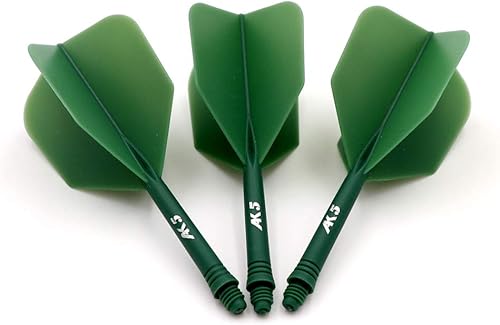 Miniatura 17 de CUESOUL ROST Eje de Dardos Integrado y Vuelo de Dardos Estándar/Delgado/Diamante/Ala Grande/Lágrima/Diamante