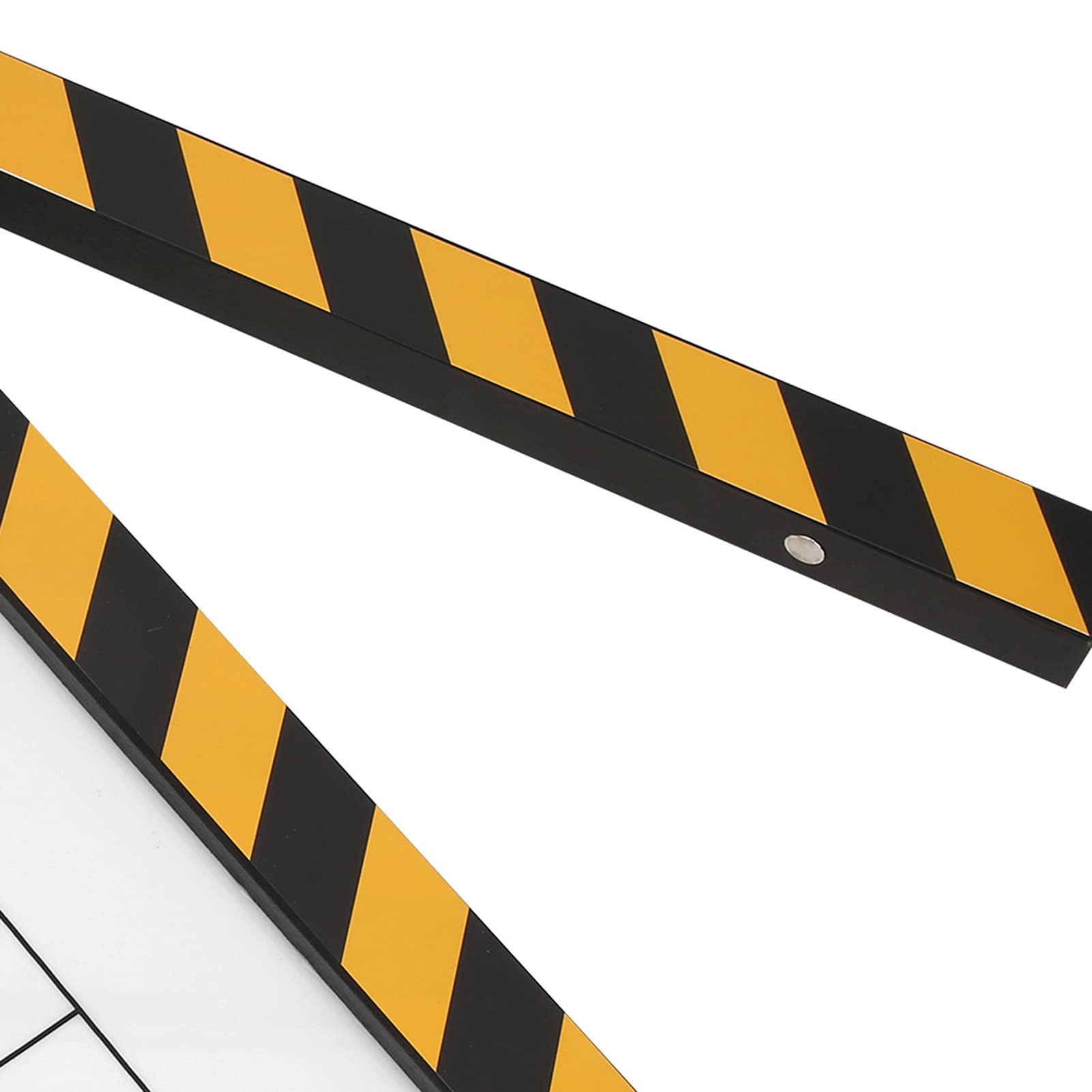 Ciak cinematografico, ciak in acrilico, suono nitido per la produzione di video(Lavagna a strisce gialle (PAV1YWE3))