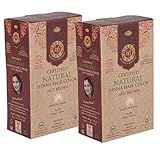 Herbal Me - Nut Brown Henna Hair Color Combo Kit 7.05 Oz+7.05 Oz,CERTIFIED 100% Natural by Ecocert(France).VEGAN & HALAL approved, Zero chemicals(PACK OF 2)