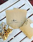50 'Happy Trails' Wedding Trail Mix Favor Bag || Personalized wedding favor bag, Wedding Scratchers Favor, Wedding Lottery Ticket Holder, Lotto Ticket Holder Wedding Favor bag, Trail Mix favor bag, Coffee favor bag, popcorn favor bag, candy favor bag