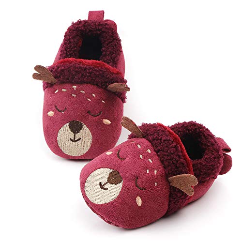 Newborn Infant Baby Boys Girls Cute Cartoon Slipper Soft Non Skid Sole Slip On House Indoor Sock Shoes4
