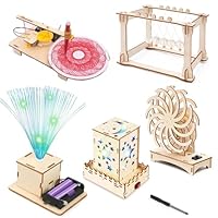 STEM Toys Wooden Building Kit for Kids Ages 8-12,Physics Science Wood Craft Set for Kids,DIY Science Building Projects for 6-8 with Hands-on Learning Activities-Educational Craft Model Kit