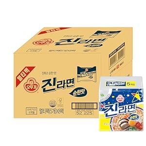 Ottogi オットギ 公式 ジンラーメン甘口（袋）40食 韓国ラーメン 袋麺" 