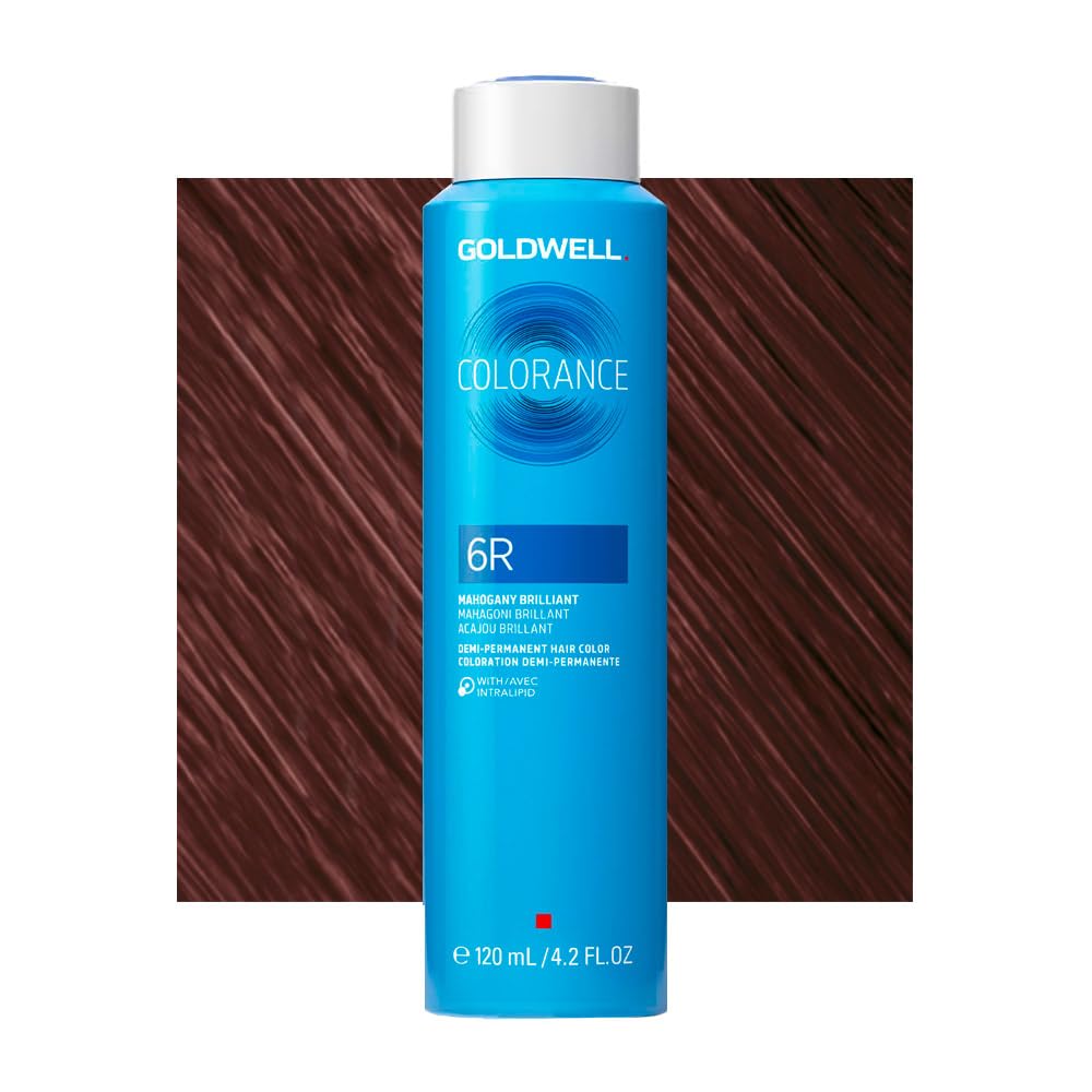 GOLDWELL Colorance Demi-Permanent Hair Color 6R Mahogany Brilliant 120 ml