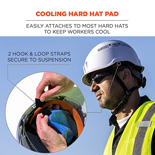 Ergodyne Chill-Its 6715Ct Evaporative Cooling Interior Hard Hat Pad, Blue #TOP1