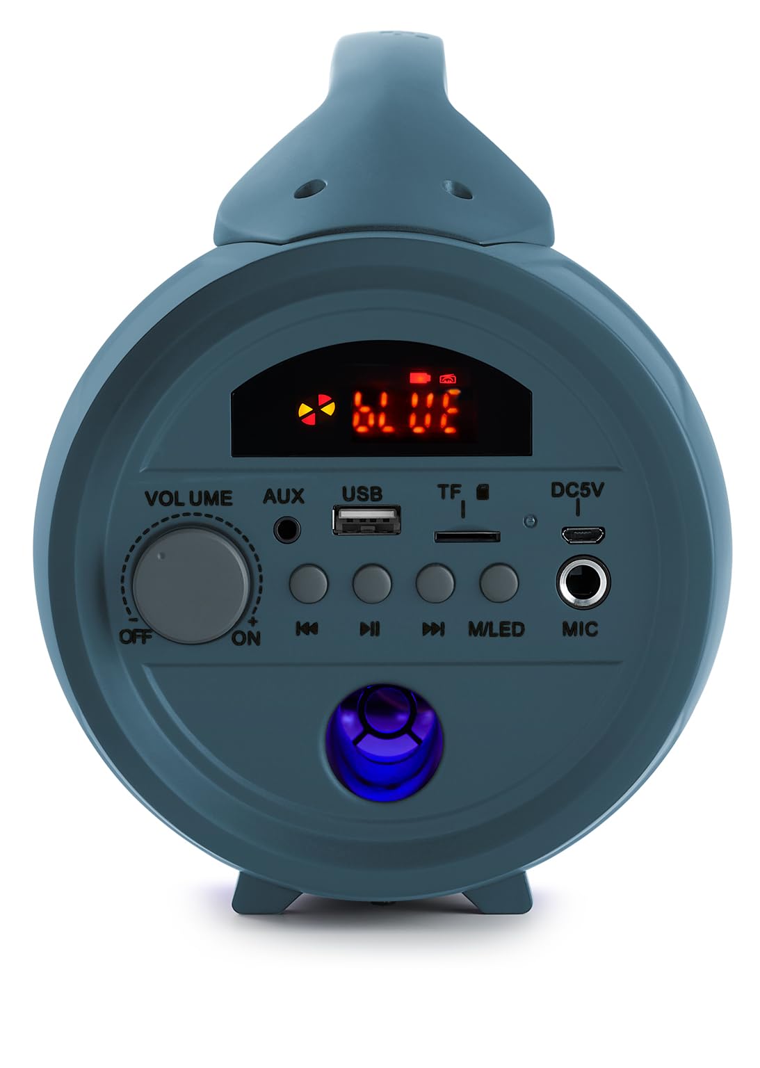 BIGBEN PARTYBTLITEDB przenośny głośnik Bluetooth, całkowita moc muzyczna 50 W, z efektami świetlnymi, gniazda USB, microSD, AUX-IN, gniazdo Micro 6,35, mikro z kablem w zestawie, uchwyt do