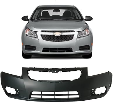 Primed Front Bumper Cover Compatible with 2011 2012 2013 2014 Chevy Cruze Base ECO LS LT LTZ