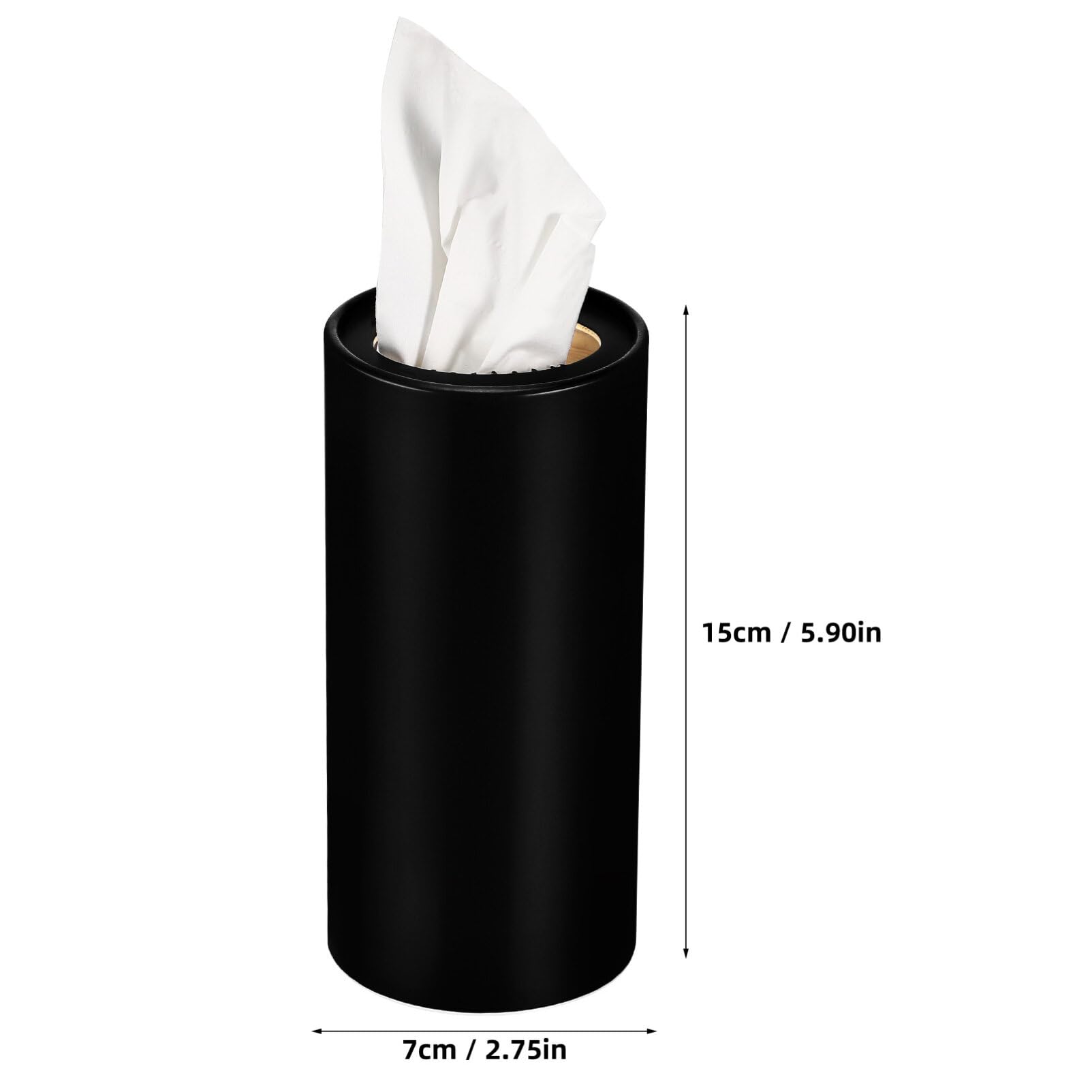 Car Tissue Holder With Face Wipes - 4 Pack - Travel Cloth Tubes For Car Box Container, Perfect Fit For Car Cup Holder, Car Wipes Cylinder (Blue - View #8
